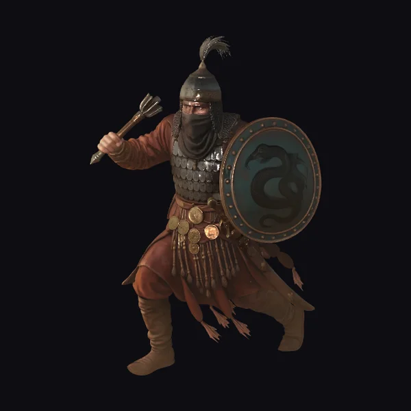 Ancient Warrior with Shield