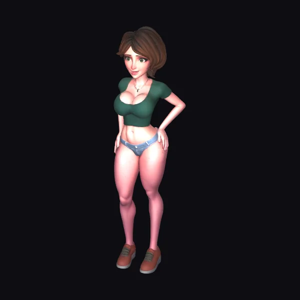 Cartoon Female Figure