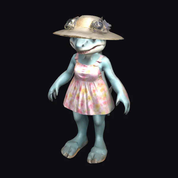 Anthropomorphic Shark Woman