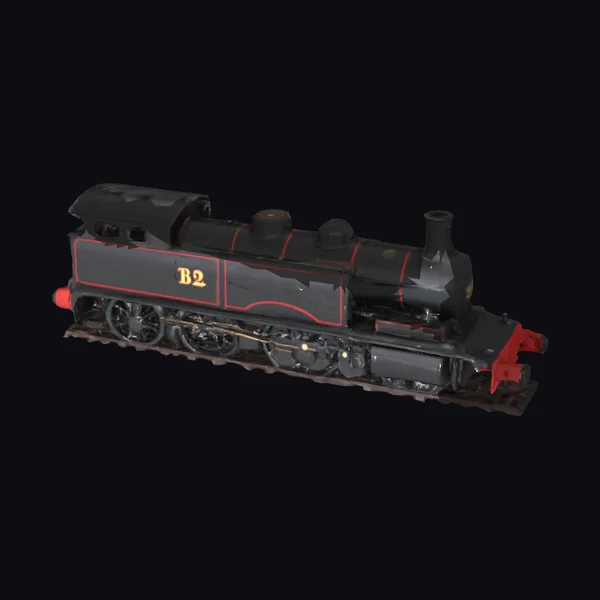 Black Steam Locomotive B2