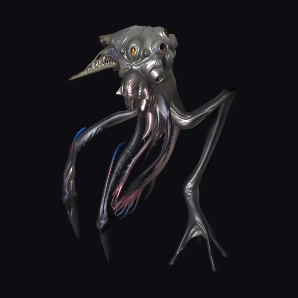 Alien Creature with Tentacles