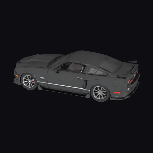 Black Convertible Sports Car