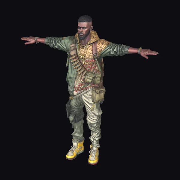 Armed Man with Jacket