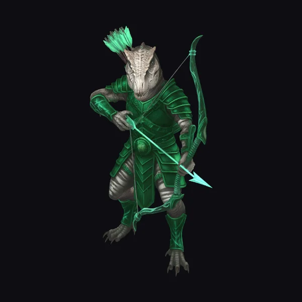 Reptilian Emerald Archer