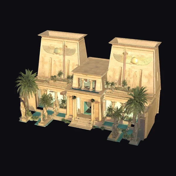Ancient Egyptian Palace Structure