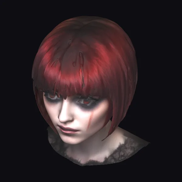 Red-Haired Woman Head
