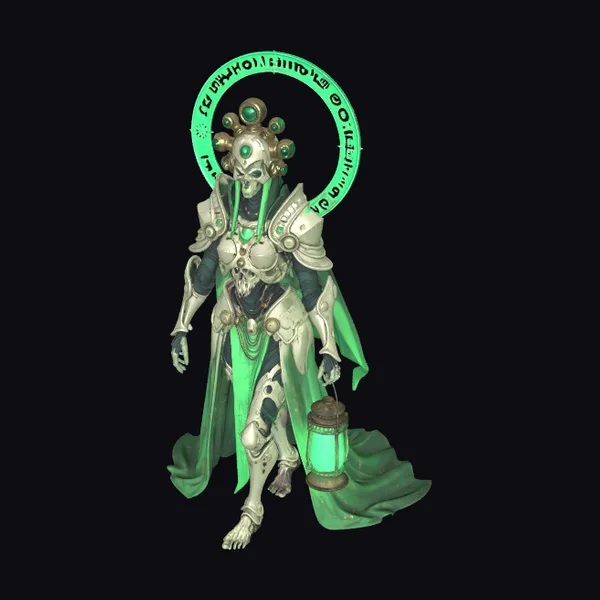 Emerald Skeleton Guardian