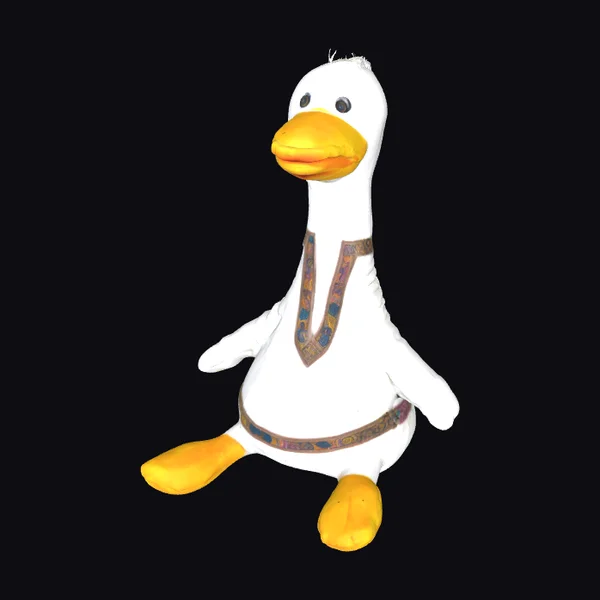 Plush Embroidered Goose