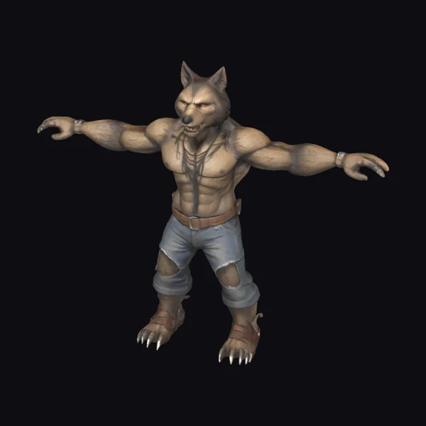 Humanoid Wolf Creature