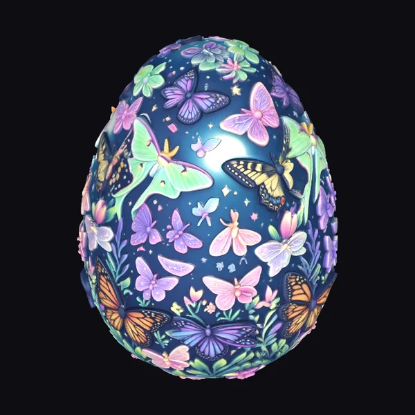 Colorful Butterfly Egg