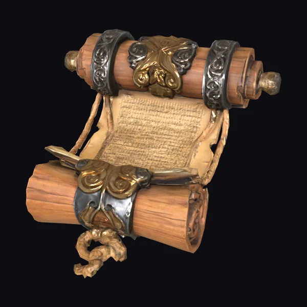 Ancient Parchment Scroll