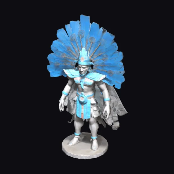 Aztec Warrior God Figure