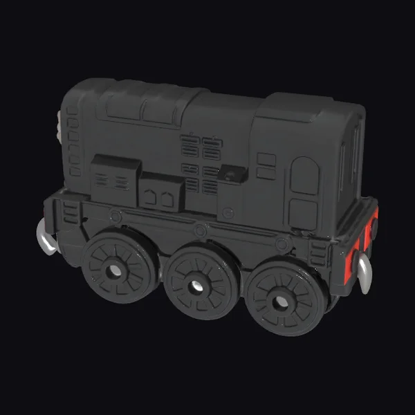 Black Toy Train Engine