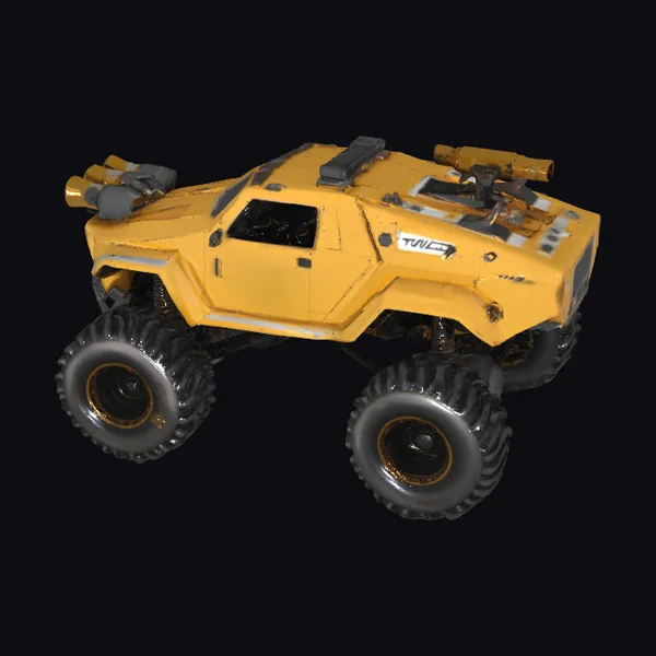 Yellow Mars Exploration Vehicle