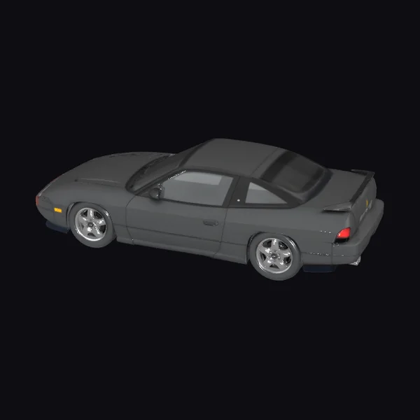 Black Coupe Sports Car