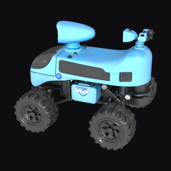 Turquoise Tractor Toy