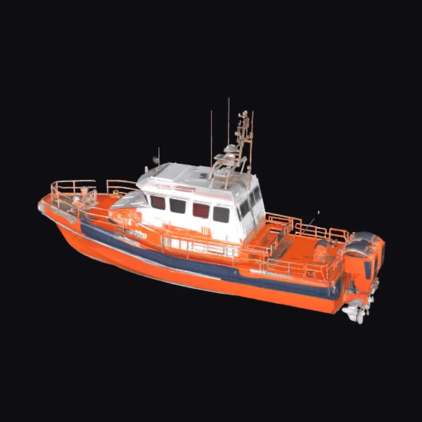 Orange Lifeboat Vessel