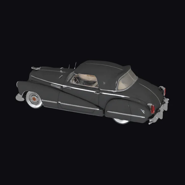 1947 Black Convertible Car