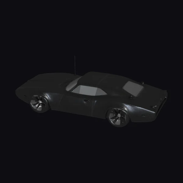 Black Muscle Car