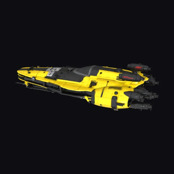 Yellow Spaceship Model