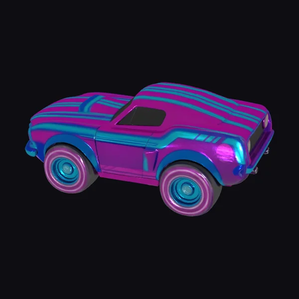 Neon Muscle Car Toy