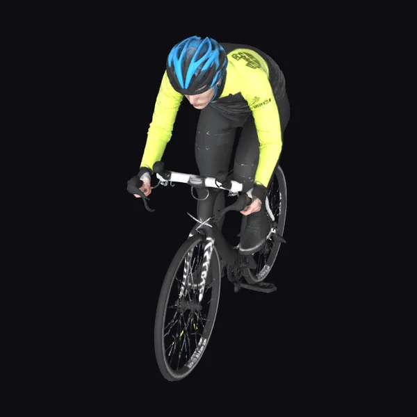 Cyclist in Motion