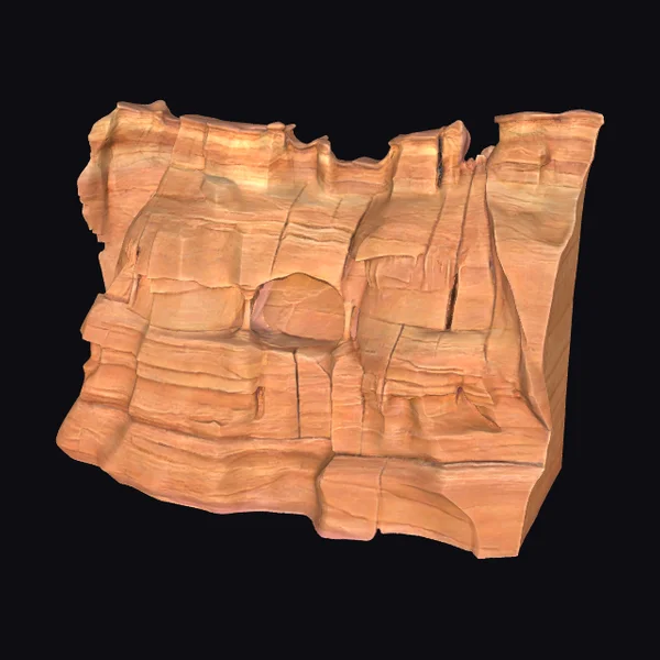 Ancient Sandstone Cliff Face