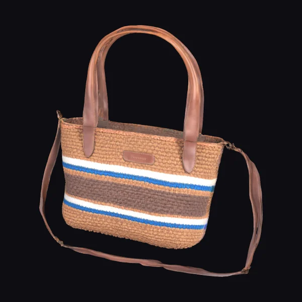 Woven Stripe Tote Bag