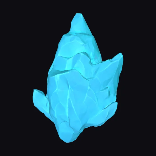 Glowing Blue Iceberg