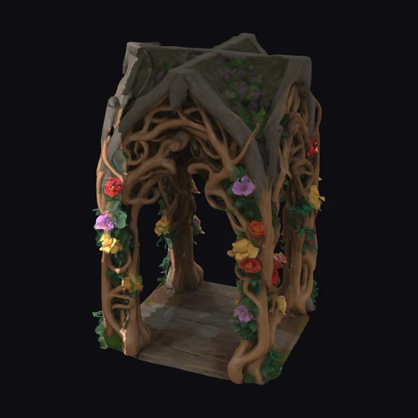 Wooden Floral Archway
