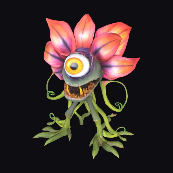 Flower Monster Eyeball Creature
