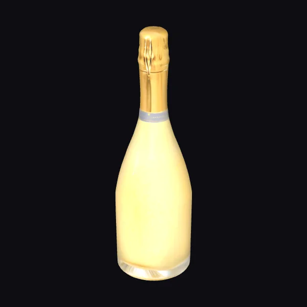 Golden Champagne Bottle