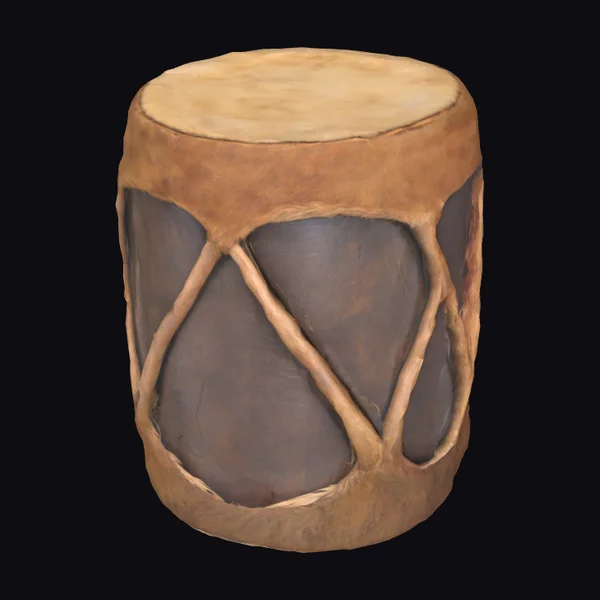 Drum with Animal Skin