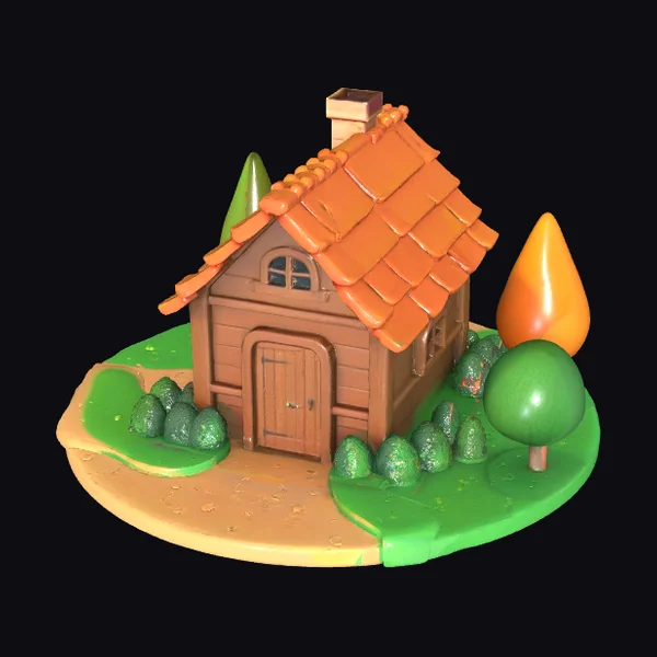 Wooden Village House