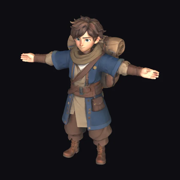 Young Adventurous Traveler Boy