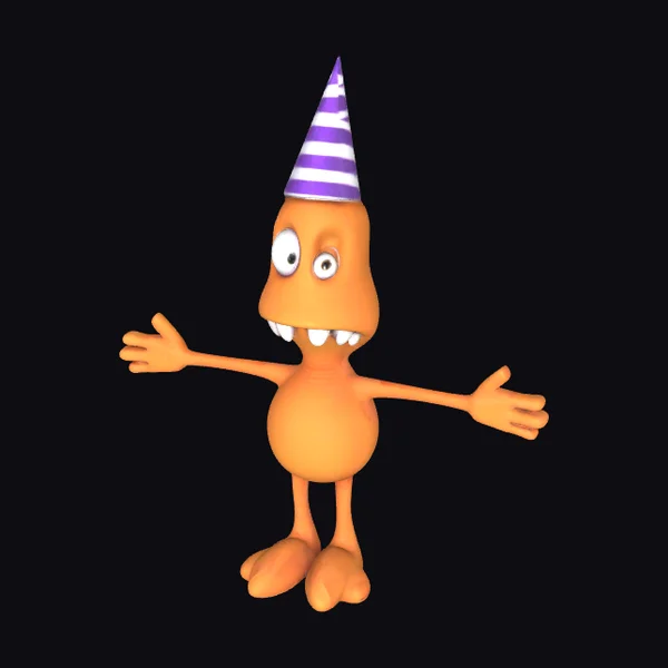 Orange Party Monster