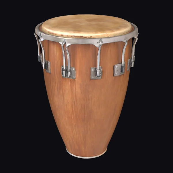 Brown Wooden Conga Drum