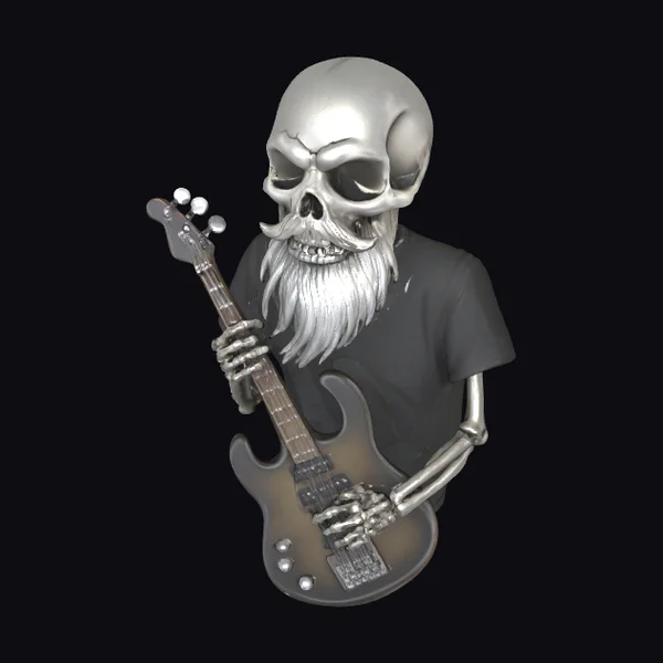Skull with Guitar