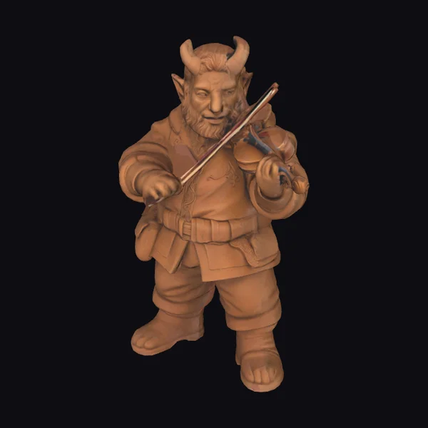 Tiefling Playing Violin
