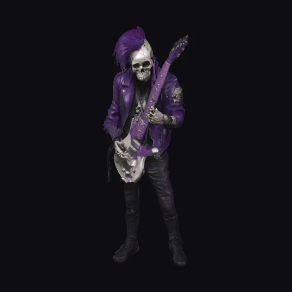 Punk Skull Guitarist