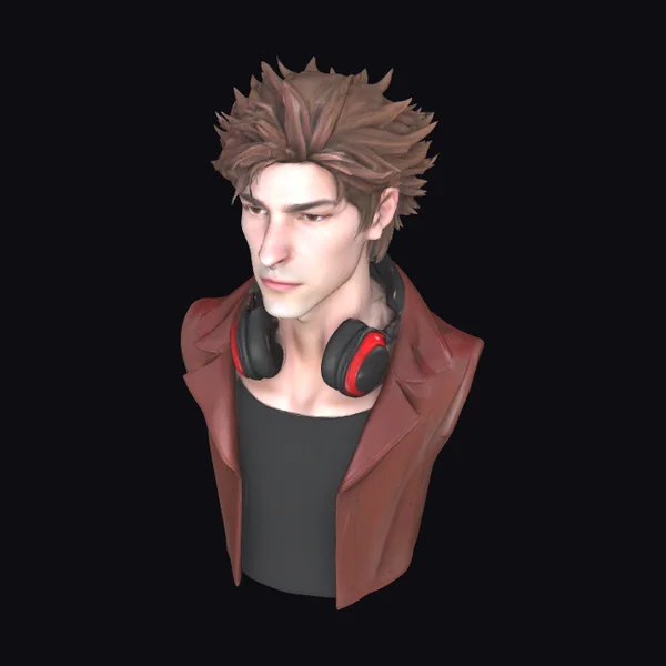 Young Man with Headphones