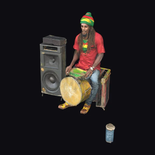 Reggae Street Musician Scene