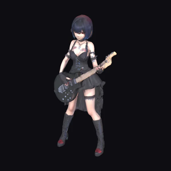 Anime Female Guitarist