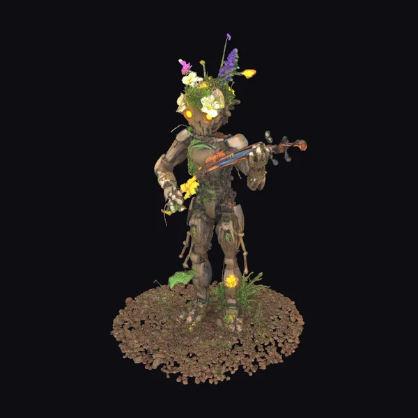 Floral Mech Violinist