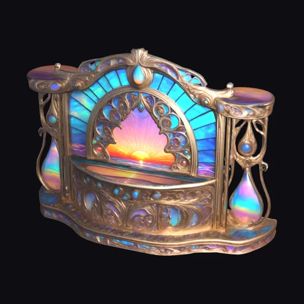 Art Nouveau Sunset Jewel Box