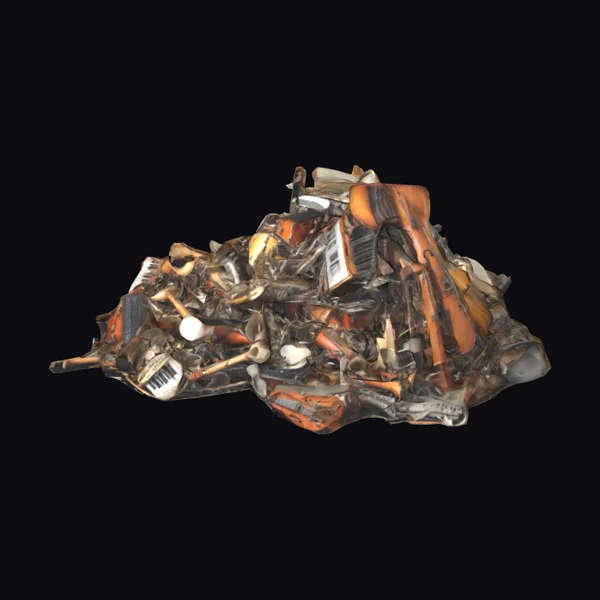 Broken Music Instruments Pile