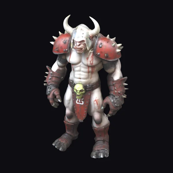 Albino Monster Football Player
