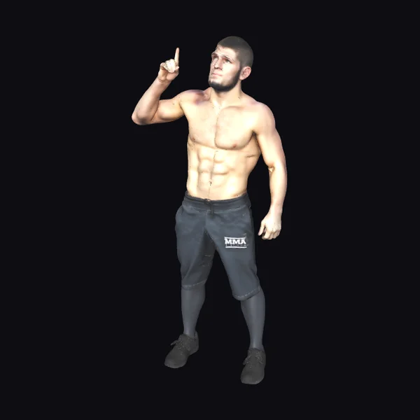 Muscular Man Gesture