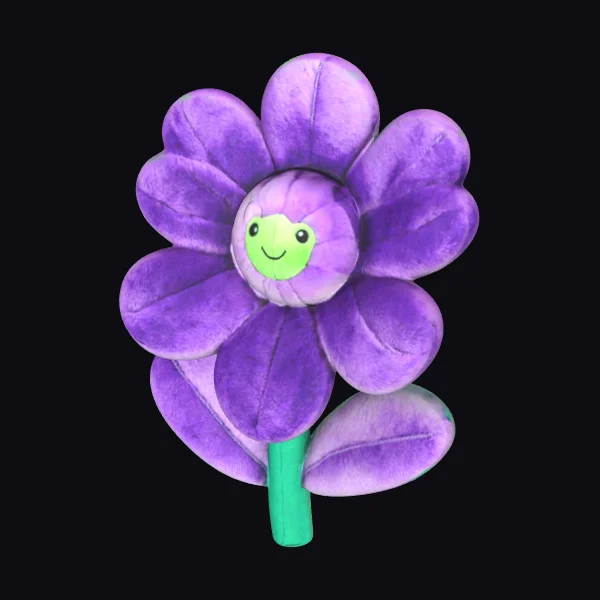 Purple Plush Flower Toy