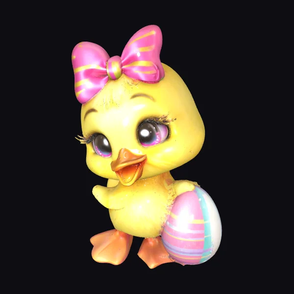 Easter Chick with Egg